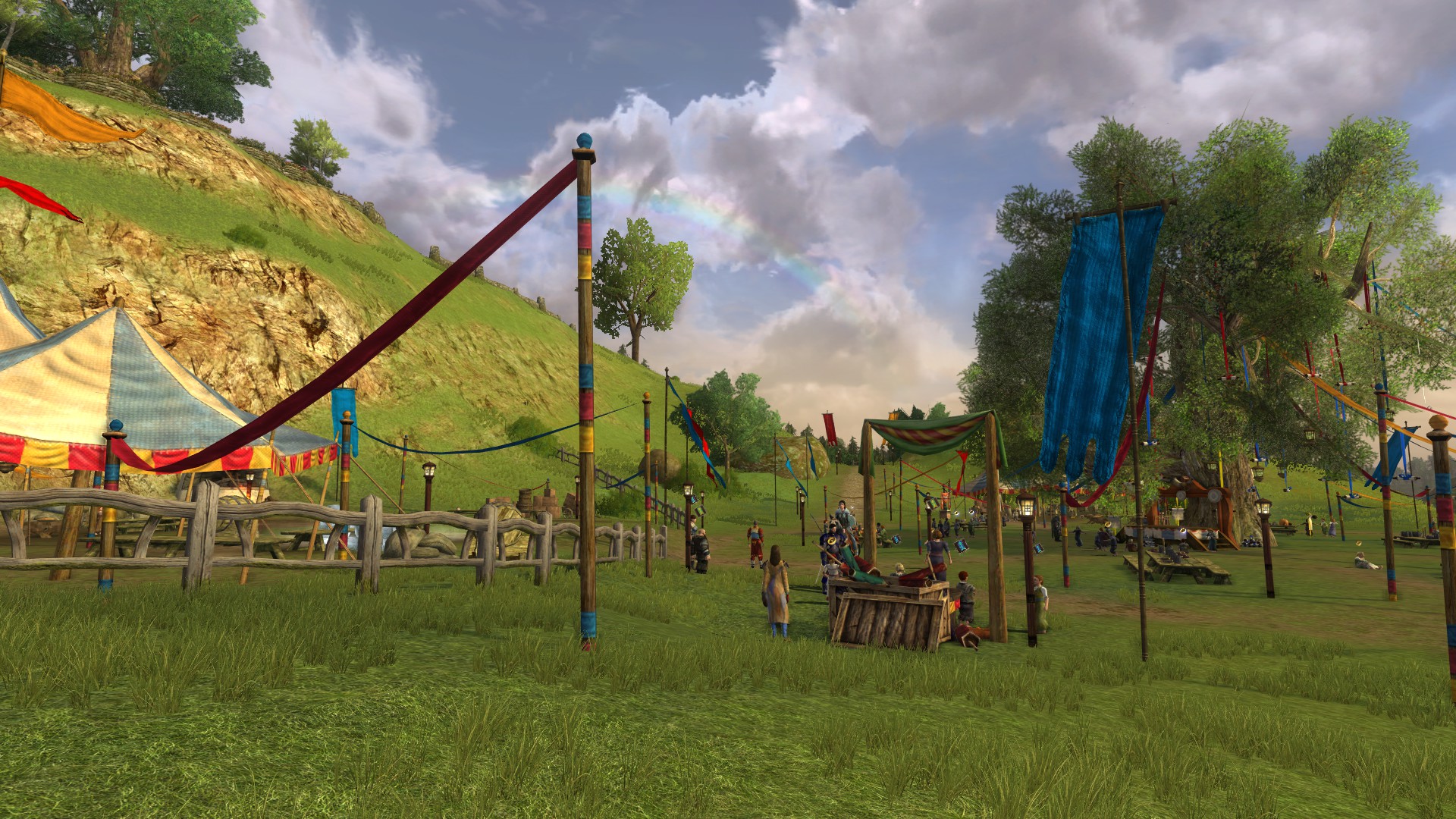 Lord of the Rings Online, Farmer's Faire, the Shire, Party Tree festival grounds